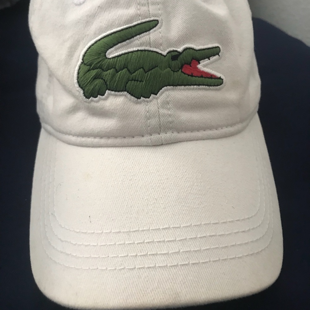 Lacoste big alligator Dad cap.